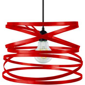 Maison & Déco Lustres / suspensions et plafonniers Tosel Suspension géométrique métal rouge Rouge