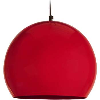 Maison & Déco Lampadaire Arqué Bois Noir Tosel Suspension globe métal rouge Rouge