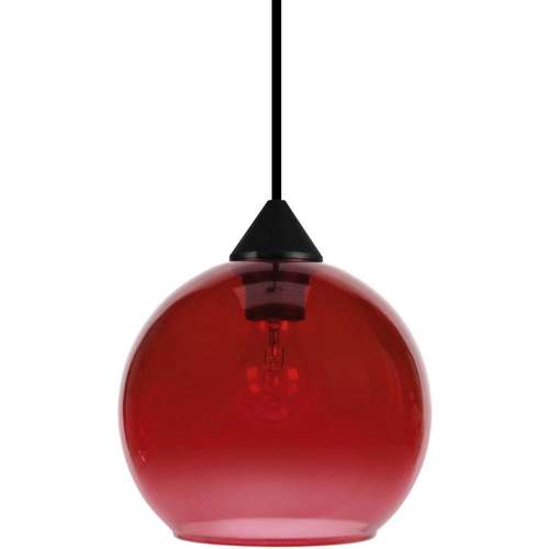 Maison & Déco Lustres / suspensions et plafonniers Tosel Suspension globe verre rouge Rouge