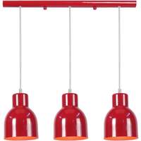 Maison & Déco Lustres / suspensions et plafonniers Tosel Lustre bar métal rouge Rouge
