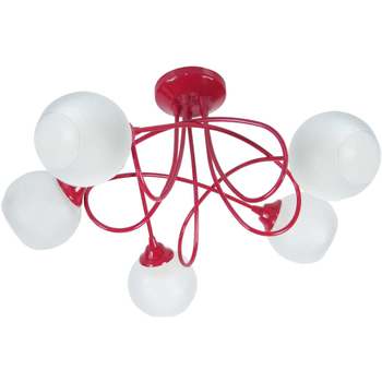 Lampe De Chevet Bras Métal Lustres / suspensions et plafonniers Tosel Lustre multi bras métal rouge Rouge