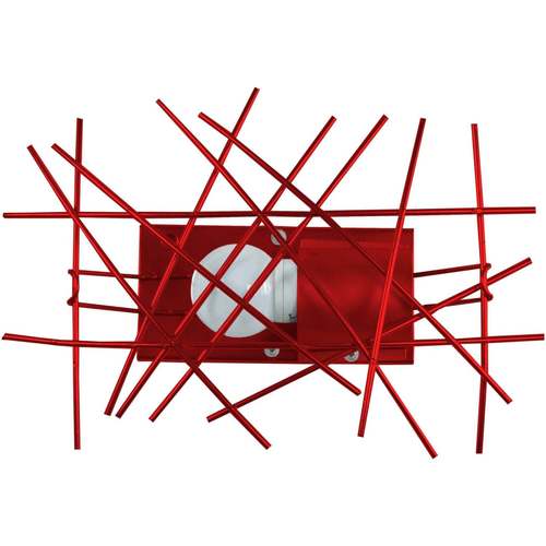 Calvin Klein Jea Appliques Tosel Applique géométrique métal rouge Rouge