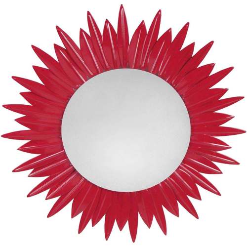 Maison & Déco Lustres / suspensions et plafonniers Tosel Plafonnier ronde métal rouge Rouge