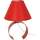 Maison & Déco Lampes de bureau Tosel Lampe de chevet demi cylindrique métal rouge Rouge