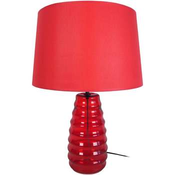 Maison & Déco Lampes de bureau Tosel Lampe de chevet conique verre rouge Rouge