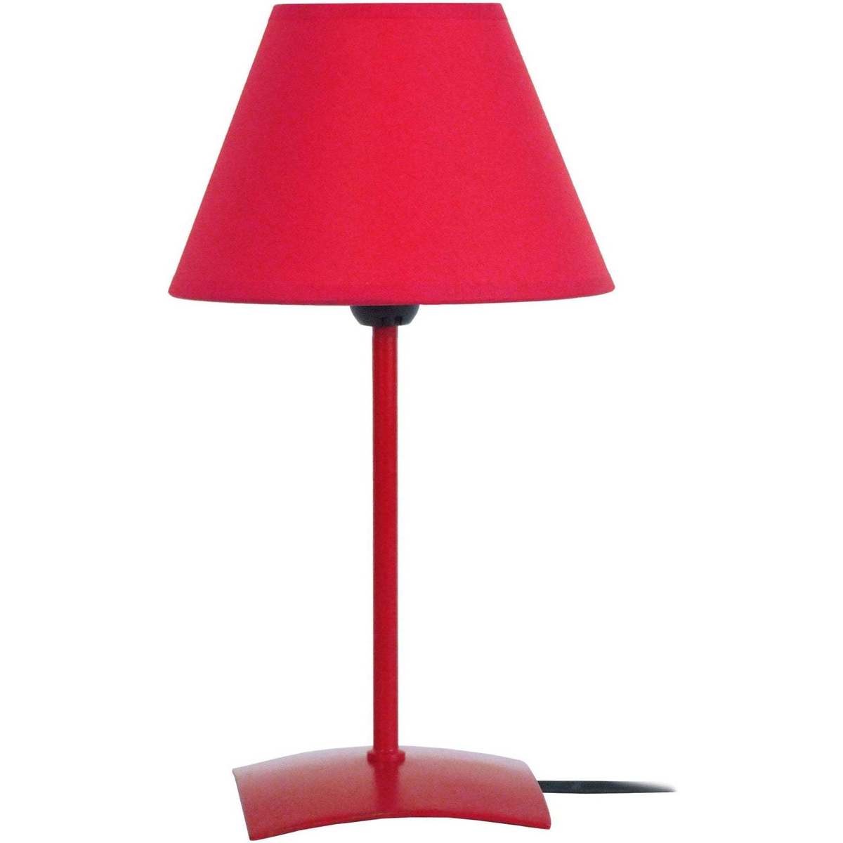 Melvin & Hamilto Lampes de bureau Tosel Lampe de chevet droit métal rouge Rouge