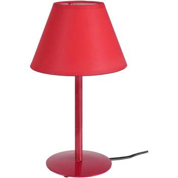 Maison & Déco Lampes de bureau Tosel Lampe a poser demi-cylindrique métal rouge Rouge