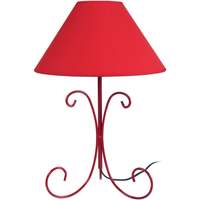 Maison & Déco Lampes de bureau Tosel Lampe de chevet colonne métal rouge Rouge