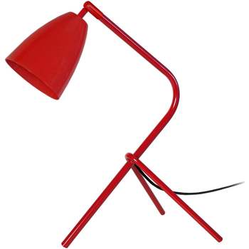 Maison & Déco Lampes de bureau Tosel Lampe de bureau trépied métal rouge Rouge