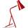 Maison & Déco Enfant 2-12 ans Tosel Lampe de bureau articulé métal rouge Rouge