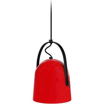 Maison & Déco Lustres / suspensions et plafonniers Tosel Suspension dôme métal rouge et noir Rouge