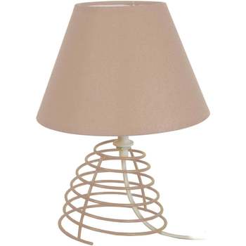 Maison & Déco Lampes de bureau Tosel Lampe de chevet conique métal taupe Autres