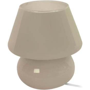 Maison & Déco Lampes de bureau Tosel Lampe de chevet champignon verre taupe Autres