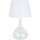 Maison & Déco Lampes de bureau Tosel Lampe de chevet bouteille verre transparent et blanc Autres