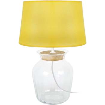 Maison & Déco Lampes de bureau Tosel Lampe a poser amphore liègetransparent et jaune Autres
