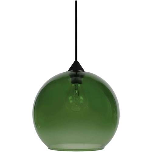 Maison & Déco Lustres / suspensions et plafonniers Tosel Suspension globe verre vert Vert