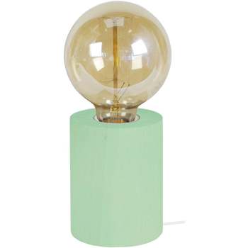 Maison & Déco Lampes de bureau Tosel Lampe de chevet cylindrique bois vert Vert