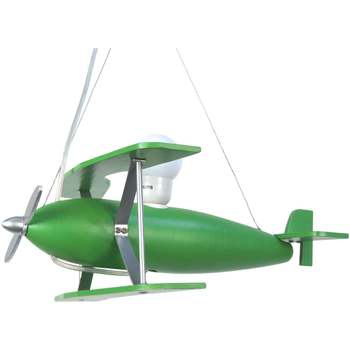 Maison & Déco Lustres / suspensions et plafonniers Tosel Suspension avion bois vert Vert