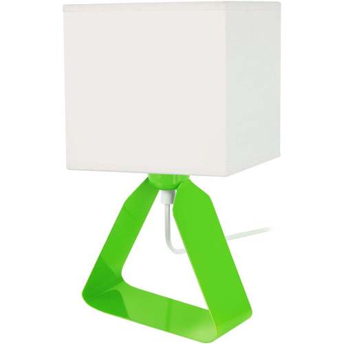 Maison & Déco Lampes de bureau Tosel Lampe de chevet géométrique métal vert et blanc Vert