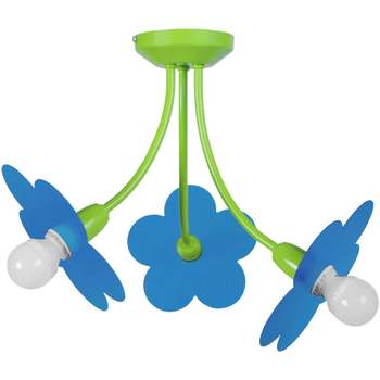 Maison & Déco Lustres / suspensions et plafonniers Tosel Lustre multi bras métal vert et bleu Vert