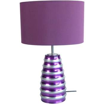 Maison & Déco Lampes de bureau Tosel Lampe de chevet conique verre violet Violet