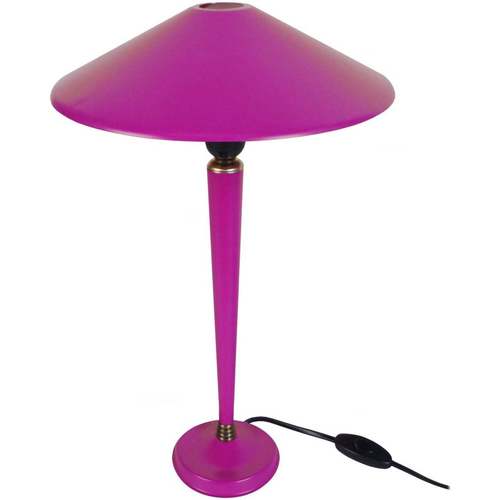 Maison & Déco Lampes de bureau Tosel Lampe de chevet conique métal violet Violet