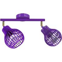 Maison & Déco Spots Tosel Plafonnier bar métal violet Violet