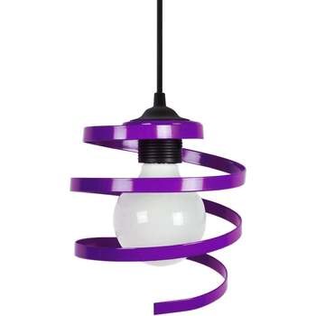 Maison & Déco Lustres / suspensions et plafonniers Tosel Suspension géométrique métal violet Violet