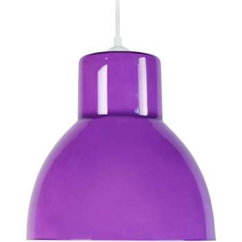 Maison & Déco Lustres / suspensions et plafonniers Tosel Suspension dôme verre violet Violet