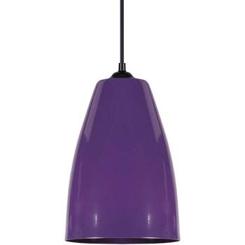 Maison & Déco Lustres / suspensions et plafonniers Tosel Suspension conique métal violet Violet