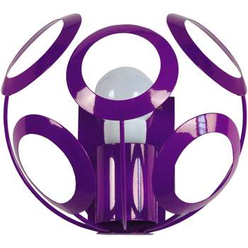 Maison & Déco Appliques Tosel Applique demi bol métal violet Violet