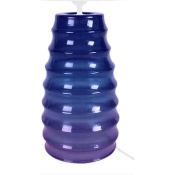 Maison & Déco Lampes de bureau Tosel Lampe de chevet conique verre violet et blanc Violet