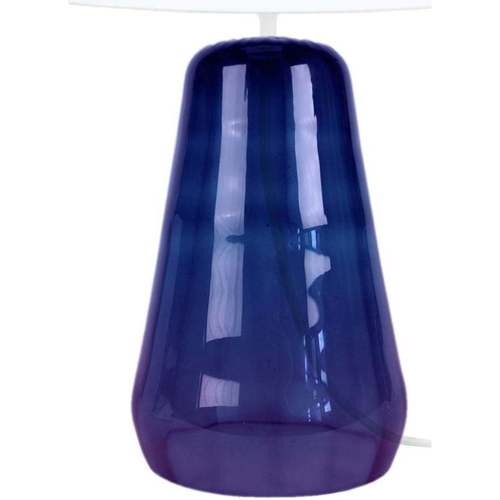 Maison & Déco Stones and Bones Tosel Lampe de chevet conique verre violet et blanc Violet