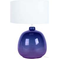 Maison & Déco Lampes de bureau Tosel Lampe de chevet globe verre violet et blanc Violet