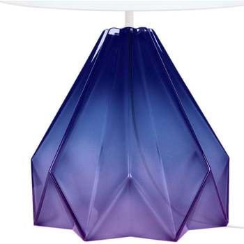 Maison & Déco Lampes de bureau Tosel Lampe de salon géométrique verre violet et blanc Violet
