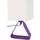 Maison & Déco Lampes de bureau Tosel Lampe de chevet géométrique métal violet et écru Violet