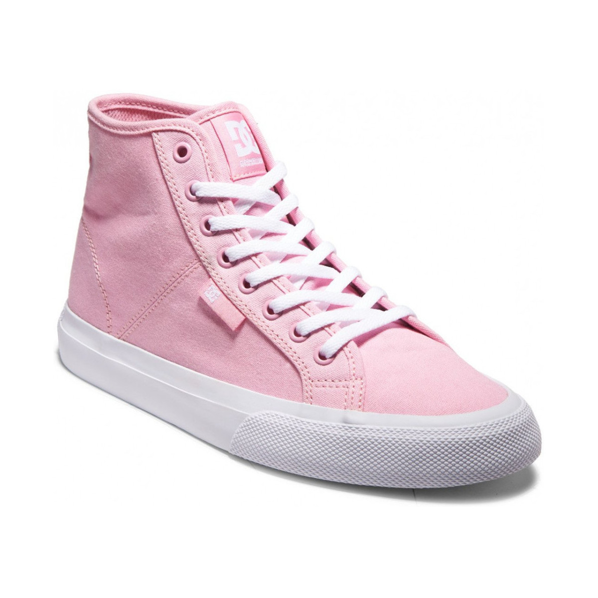 Chaussures Femme Chaussures de Skate DC Shoes 232109-BKW MANUAL HI pink Rose