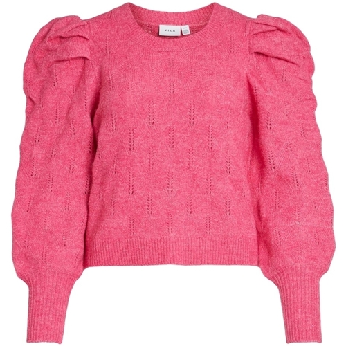 Vêtements Femme Pulls Vila Knit Elania L/S - Fandango Pink Rose