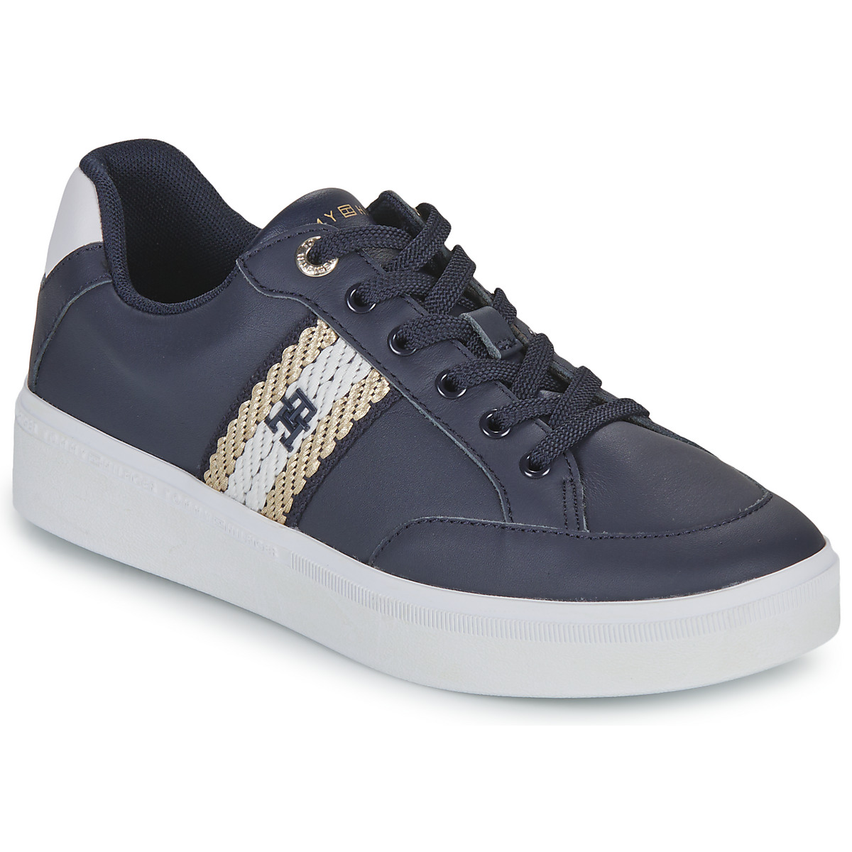 Chaussures Femme Чиносы tommy hilfiger штани COURT SNEAKER WITH WEBBING Marine