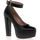 Chaussures Femme sporty hilfiger beach sandals Escarpins Femme Noir Noir