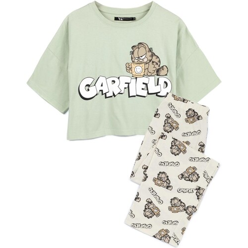 Vêtements Femme Pyjamas / Chemises de nuit Garfield NS6883 Vert