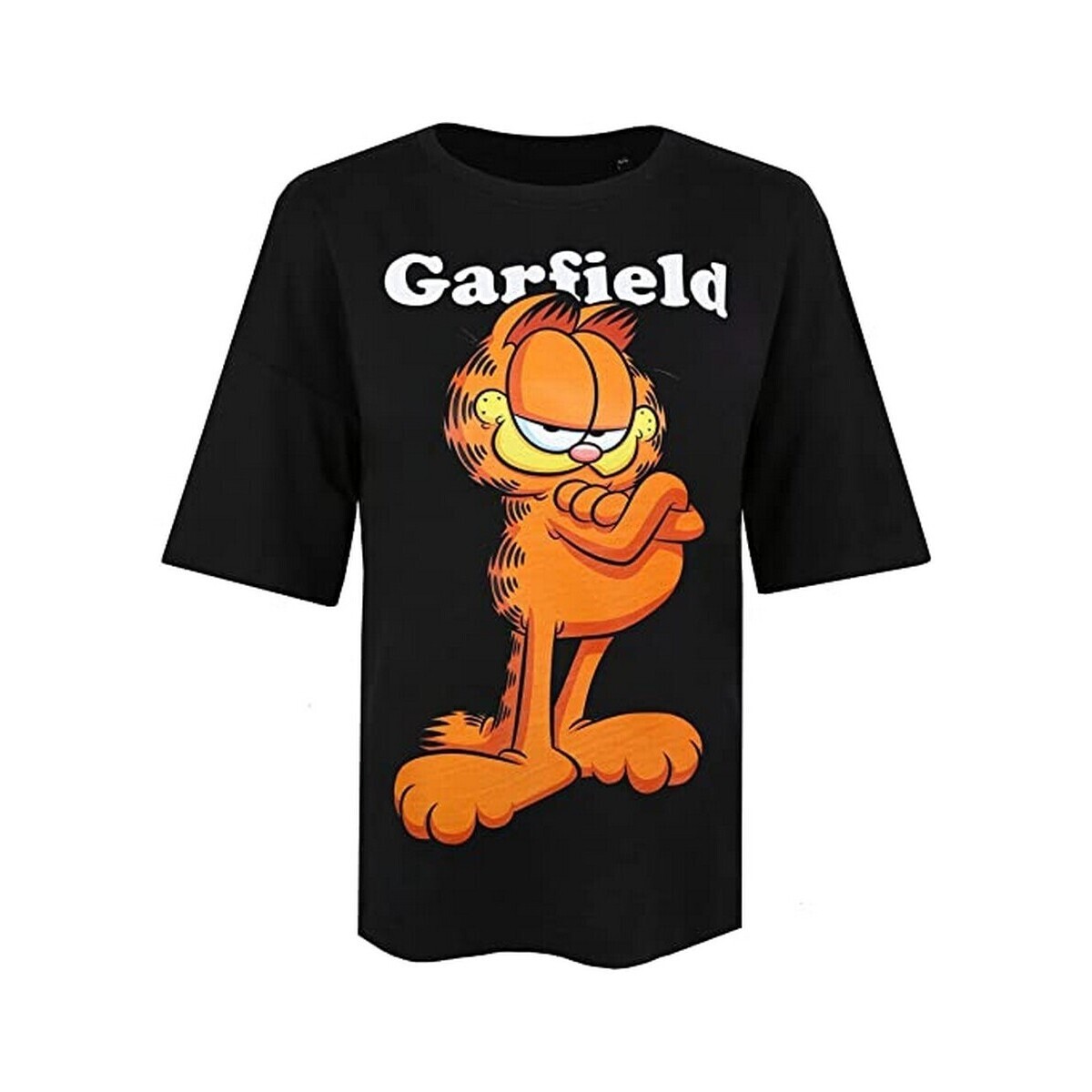 Vêtements Femme T-shirts manches longues Garfield Smug Noir