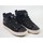 Chaussures Fille Boots Geox j kalispera g basket montante cuir lacet zip noir Noir