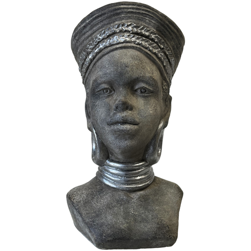 Imori Pot de fleurs Buste Femme Africaine Gris - Maison & Déco Vases /  caches pots d'intérieur 52,31 €