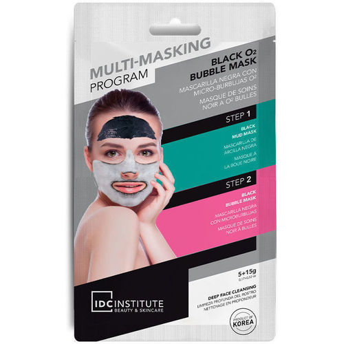 Accessoires textile Masques Idc Institute Multi-masking Program Black O2 Bubble Mask 