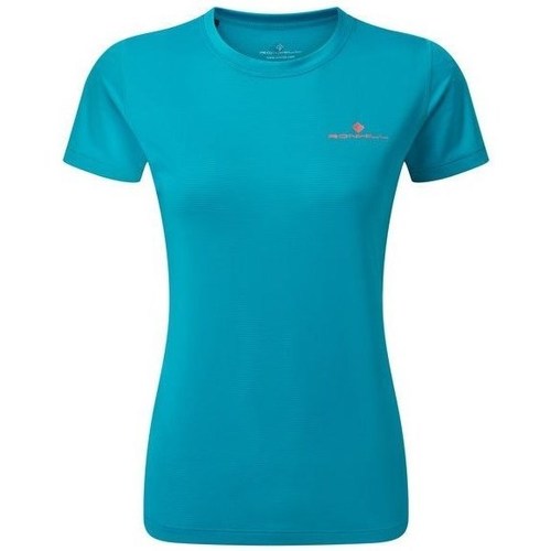 Vêtements Femme T-shirts manches courtes Ronhill Tech SS Tee W Turquoise