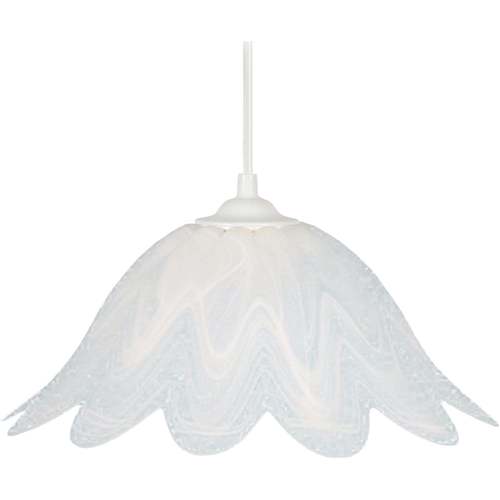 Pochettes / Sacoches Lustres / suspensions et plafonniers Tosel Suspension dôme verre albâtre Blanc