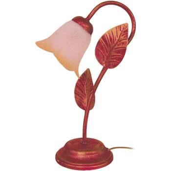 Maison & Déco Lampes de bureau Tosel Lampe de chevet bras métal rouge et or Rouge