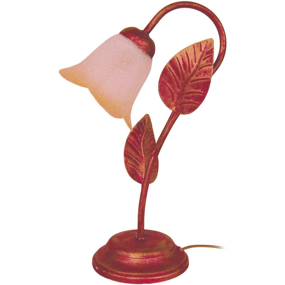 Maison & Déco Livraison gratuite* et Retour offert Tosel Lampe de chevet bras métal rouge et or Rouge