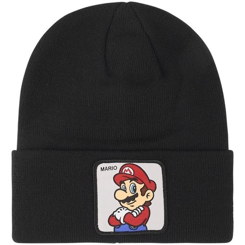 Accessoires textile Bonnets Capslab Bonnet homme Super Mario Bros Mario Noir